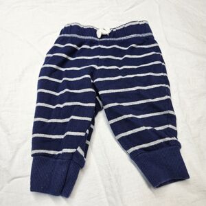 Carter's Blue and White Striped Joggers with Elastic Cuffs